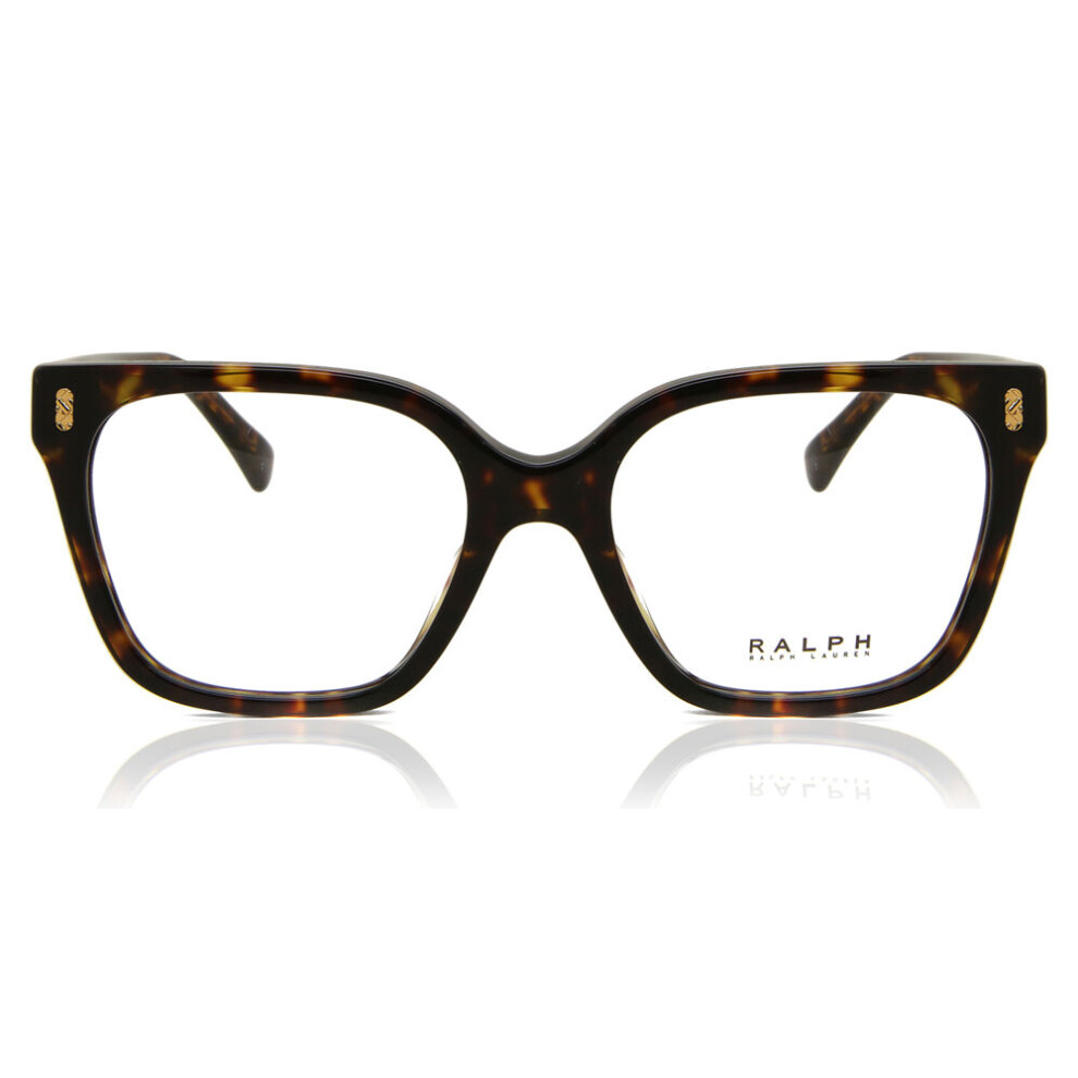 Ralph Women's Shiny Dark Havana Square Acetate Eyeglasses Online - Full Rim - Ra7158u - Image 4