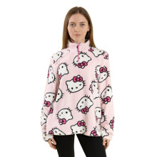(XL, Pink) Hello Kitty Womens/Ladies Faces Jumper