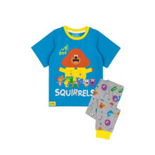 (2-3 Years, Blue/Grey) Hey Duggee Boys Well Done Squirrels Character Long Pyjama Set