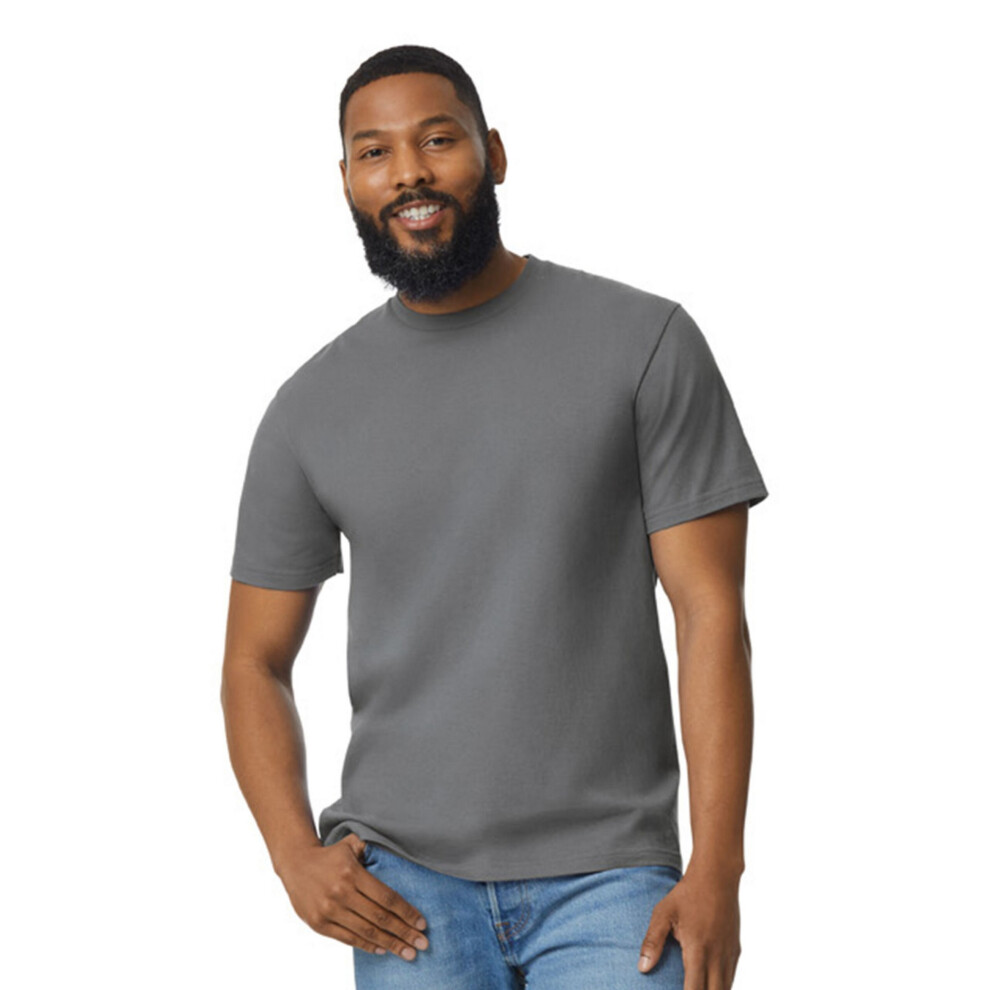 Gildan (L, Graphite) Unisex Adult Softstyle Heather Midweight T-Shirt