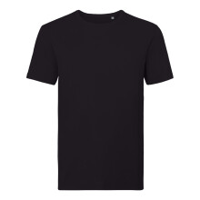 (3XL, Black) Russell Mens Organic Short-Sleeved T-Shirt