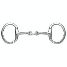 (6in, Silver) Shires French Link Horse Eggbutt Snaffle Bit
