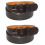 CTM Womens 35 mm Wide Basic Bridle Belt Twin Pack 5