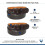 CTM Womens 35 mm Wide Basic Bridle Belt Twin Pack 6