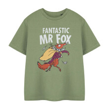 (3-4 Years, Green) Fantastic Mr Fox Childrens/Kids Short-Sleeved T-Shirt