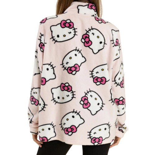 Hello Kitty (S, Pink) Hello Kitty Womens/Ladies Faces Jumper 1