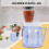 For  Blender Replacement Parts, 4937  Osterizer Blender Jar Accessory, Cup  Plastic Jars with Lids (1 Pack) 3