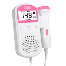 Ultrasonic Detector Fetal Doppler Prenatal Heart Rate Heartbeat Monitor Meter