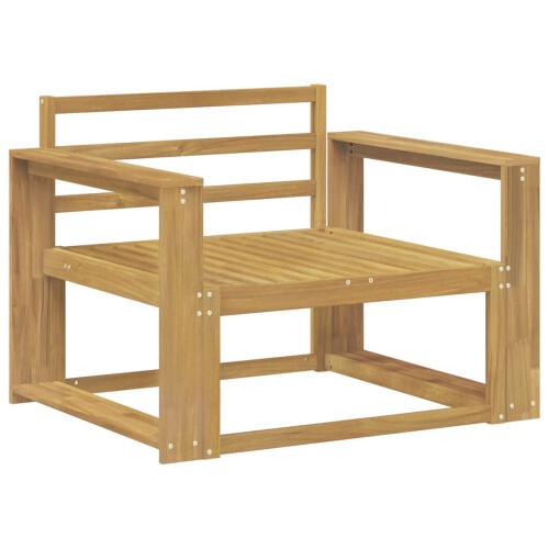 VidaXL vidaXL Outdoor Middle Sofa Solid Acacia Wood White
