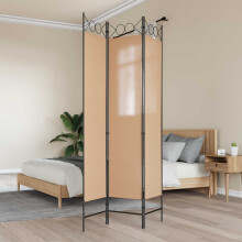 vidaXL Room Divider Beige 120 x 200 cm Fabric