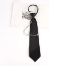 (HeartBlack)Star Chain Tie Necklace With Gem Embellishments Suitable For Formal And Casual Wear