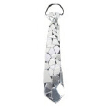 (D)Unisex Geometric Tie With Metallic Look And Arrow Shape For Casual Events