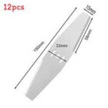 12pcs Metal Replacement Brushcutter Blades For Electric Trimmers Metal Gardens Farms And Land Clearing