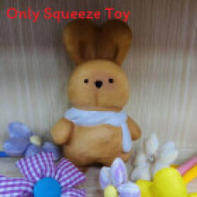 (Brown,18cm)Bunny Toy With Gentle Touch Softness For Children Learning Development Play