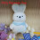 (Blue,11.5cm)Bunny Toy With Gentle Touch Softness For Children Learning Development Play 1