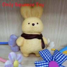 (Khaki,18cm)Bunny Toy With Gentle Touch Softness For Children Learning Development Play