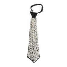 Fashionforward Pearl Embellished Neck Tie For Adults With Adjustable Length And Casual Style