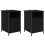 VidaXL vidaXL Bedside Cabinet 2 pcs Black Oak 40 x 42 x 60 cm Engineered Wood 7