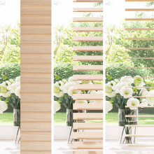 vidaXL Venetian Blind Oak Look 90 x 160 cm 35 mm Solid Paulownia Wood