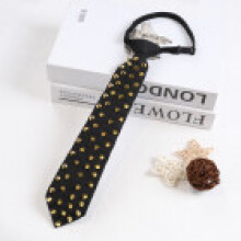 (Gold)Modern Punk Snapon Necktie With Arrow Design For Casual Daily Wear