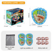 (Oval Light 6)Camping Game Soft Light Up Target Ball Set For Kid Outdoor Play Gift Interactive