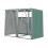 Living And Home Metal Outdoor Bin Shed for 2 Trash Bins 5