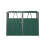 Living And Home Metal Outdoor Bin Shed for 2 Trash Bins 3