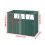 Living And Home Metal Outdoor Bin Shed for 2 Trash Bins 6
