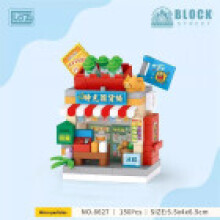 (Grocery Store)Juego de construcción de escena callejera patio de recreo bloques de construcción juguetes hágalo usted mismo salas de