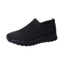 (Black,EU40)Womens Running Trainers Ladies Sneakers Slip On Jogging Gym Comfy Shoes Fashion