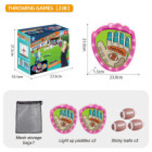 (Oval Light 3)Camping Game Soft Light Up Target Ball Set For Kid Outdoor Play Interactive Gift