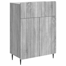 vidaXL Sideboard Grey Sonoma 66 x 34.5 x 92 cm Engineered Wood