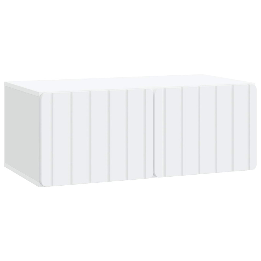 Vidaxl Wall-Mounted Tv Cabinet White 78.5 X 41 X 30 Cm Engineered Wood