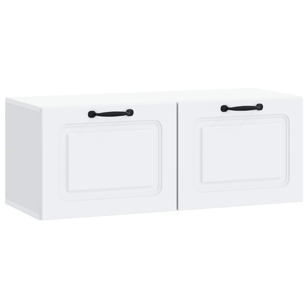 Vidaxl Wall-Mounted Tv Cabinet White 78.5 X 31 X 30 Cm Engineered Wood