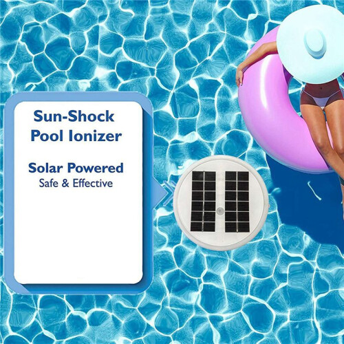 2X Solar Pool Ionizer, Copper Pool Ionizer Floater Auto Switching of Multi-Colored LED Night Light 1