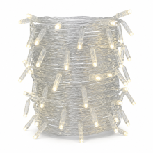 Waterproof Outdoor LED String Lights, Warm White, 100 LEDs, 10 m, 220 V, for Tree and Festive Decoration