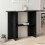 VidaXL vidaXL Console Table Black Oak 100 x 30 x 75 cm Engineered Wood 1