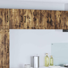 vidaXL Wall Cabinet LUCCA Smoked Oak 60 x 31 x 40 cm Engineered Wood