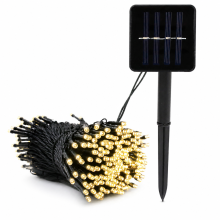 Solar LED String Lights, Waterproof Outdoor White Lights, 8 Modes, 400 LEDs, Christmas Garden Decoration