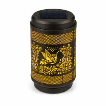 Solar Outdoor Projection Lantern, Hollow Flying Bird Pattern, Waterproof Garden and Patio Light