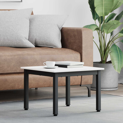 VidaXL vidaXL Coffee Table White 50 x 50 x 36 cm Solid Pine Wood