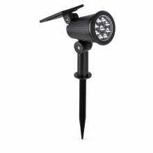 Solar LED Outdoor Spotlight, Waterproof Fixed-Color Multicolor Light for Garden, Lawn and Tree Lighting