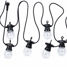 G50 LED String Lights with Clear Bulbs, Warm White Light for Garden, Camping, Wedding and Christmas
