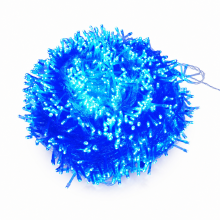 Blue LED String Lights 20 m 200 LEDs Plug-In with End Connector for Outdoor Christmas Decoration