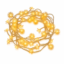 Waterproof LED String Lights Cherry Blossom and Dandelion, 100 Lights, 10 m, 220 V Plug-in, for Camping and Tents