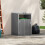 Living And Home Metal Outdoor Garbage Bin Shed For 1 Trash Bin 2