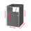 Living And Home Metal Outdoor Garbage Bin Shed For 1 Trash Bin 6