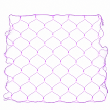 Purple Waterproof LED Net Lights for Outdoor Garden and Lawn, 96 LEDs 24 V, Male/Female Connectors, Transformer Not Included