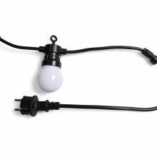 G50 Outdoor LED String Lights, 20 Warm White Bulbs, 220V Plug-In, for Garden, Camping and Parties
