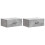 VidaXL vidaXL Wall-Mounted Bedside Cabinet with Drawer 2 pcs Concrete Grey 1